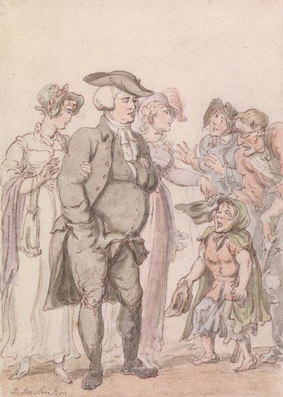 The Vicar of Wakefield: Frontispiece by Thomas Rowlandson